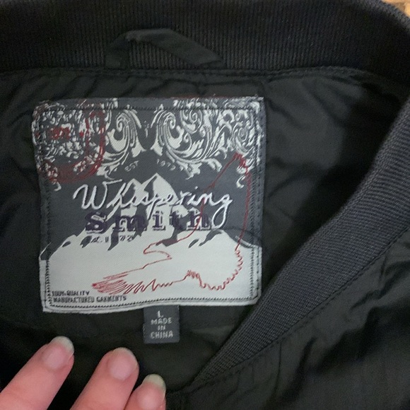 Whispering Smith black windbreaker size L - Picture 2 of 2